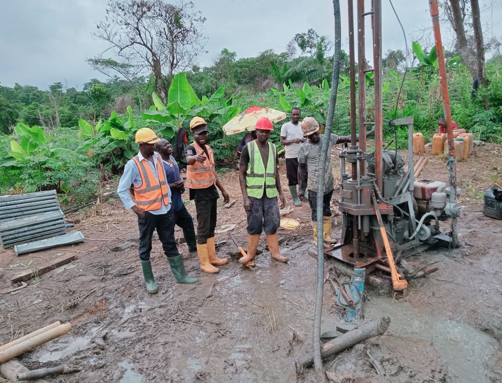 Shagamu Limestone core drilling activities